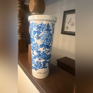 The Pioneer Woman White and Blue Floral Tumbler